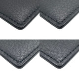 バレンシアガ BALENCIAGA ロゴカードケース 490620・1000 ブラック レザー レザー メンズ カードケース