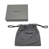 バレンシアガ BALENCIAGA ロゴカードケース 490620・1000 ブラック レザー レザー メンズ カードケース