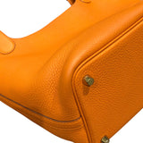 エルメス HERMES ピコタンロックPM U刻 オレンジ トリヨン レディース ハンドバッグ