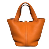 エルメス HERMES ピコタンロックPM U刻 オレンジ トリヨン レディース ハンドバッグ