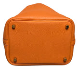 エルメス HERMES ピコタンロックPM U刻 オレンジ トリヨン レディース ハンドバッグ