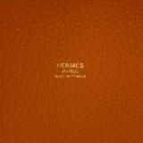 エルメス HERMES ピコタンロックPM U刻 オレンジ トリヨン レディース ハンドバッグ