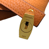エルメス HERMES ピコタンロックPM U刻 オレンジ トリヨン レディース ハンドバッグ