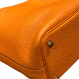 エルメス HERMES ピコタンロックPM U刻 オレンジ トリヨン レディース ハンドバッグ