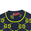 グッチ GUCCI GG総柄ニットセーター 791043 ネイビー コットン メンズ セーター