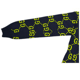 グッチ GUCCI GG総柄ニットセーター 791043 ネイビー コットン メンズ セーター