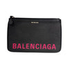 バレンシアガ BALENCIAGA ヴィルクラッチバッグ 545773 ブラック/パープル レザー メンズ クラッチバッグ