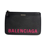 バレンシアガ BALENCIAGA ヴィルクラッチバッグ 545773 ブラック/パープル レザー メンズ クラッチバッグ