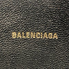 バレンシアガ BALENCIAGA ヴィルクラッチバッグ 545773 ブラック/パープル レザー メンズ クラッチバッグ