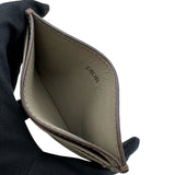 クリスチャン・ディオール Christian Dior カードホルダー カーキ シルバー金具 レザー レディース カードケース