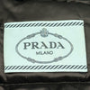 プラダ PRADA トライアングルロゴファー付きダウンジャケット 28G060 ネイビー ポリエステル レディース ダウンジャケット