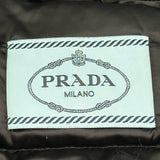 プラダ PRADA トライアングルロゴファー付きダウンジャケット 28G060 ネイビー ポリエステル レディース ダウンジャケット