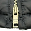 プラダ PRADA トライアングルロゴファー付きダウンジャケット 28G060 ネイビー ポリエステル レディース ダウンジャケット