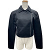 FOXEY BOUTIQUE サテンライダースジャケット 39141 ブラック ポリエステル レディース ライダースジャケット