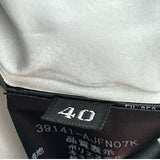FOXEY BOUTIQUE サテンライダースジャケット 39141 ブラック ポリエステル レディース ライダースジャケット