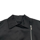 FOXEY BOUTIQUE サテンライダースジャケット 39141 ブラック ポリエステル レディース ライダースジャケット