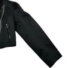 FOXEY BOUTIQUE サテンライダースジャケット 39141 ブラック ポリエステル レディース ライダースジャケット