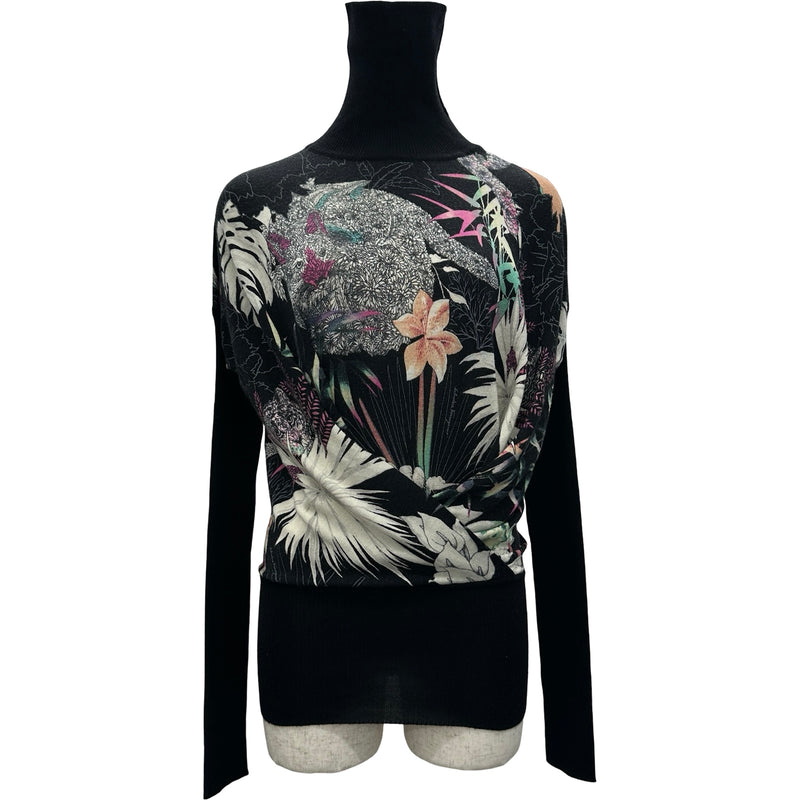 Salvatore Ferragamo 花柄 ニット トップス Sシルクウール サルヴァトーレ・フェラガモ Salvatore Ferragamo フラワー