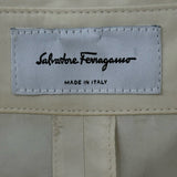 サルヴァトーレ・フェラガモ Salvatore Ferragamo 半袖シャツワンピース ベージュ コットン レディース ワンピース