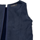 フォクシー FOXEY Champagne ノースリーブワンピース 35905 ネイビー ウール レディース ワンピース