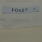 フォクシー FOXEY ノースリーブフレアワンピース 38706 ホワイト ウール レディース ワンピース