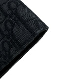 クリスチャン・ディオール Christian Dior カードホルダー ブラック シルバー金具 オブリークキャンバス ユニセックス カードケース
