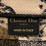 クリスチャン・ディオール Christian Dior ブックトート スモール M1265ZRHZ ホワイト/ブラック キャンパス レディース ハンドバッグ
