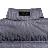 クリスチャン・ディオール Christian Dior オブリーク総柄ダウンベスト 033C410A4462 パープル ナイロン メンズ ダウンベスト
