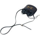 グッチ GUCCI ホースビット1995バケットショルダー 602118 ブラック　ゴールド金具 レザー レディース ショルダーバッグ