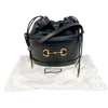 グッチ GUCCI ホースビット1995バケットショルダー 602118 ブラック　ゴールド金具 レザー レディース ショルダーバッグ