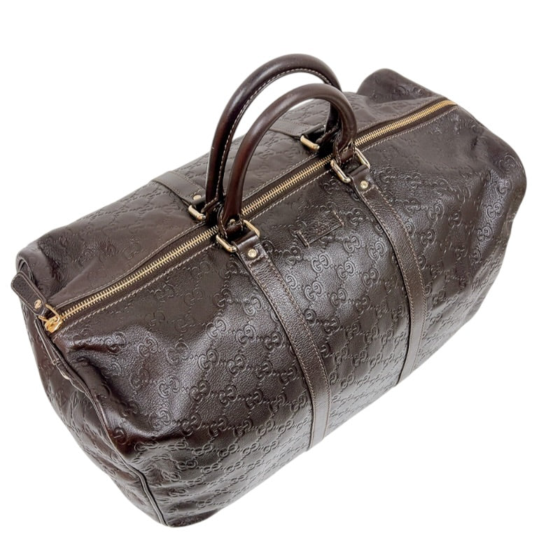 グッチ GUCCI グッチシマボストンバッグ 206501 ブラウン/ゴールド金具
