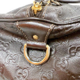 グッチ GUCCI グッチシマボストンバッグ 206501 ブラウン/ゴールド金具 グッチシマ メンズ ボストンバッグ
