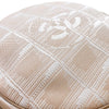 シャネル CHANEL ニュートラベルラインポーチ A17682 ベージュ　シルバー金具 ナイロンジャガード レディース ポーチ