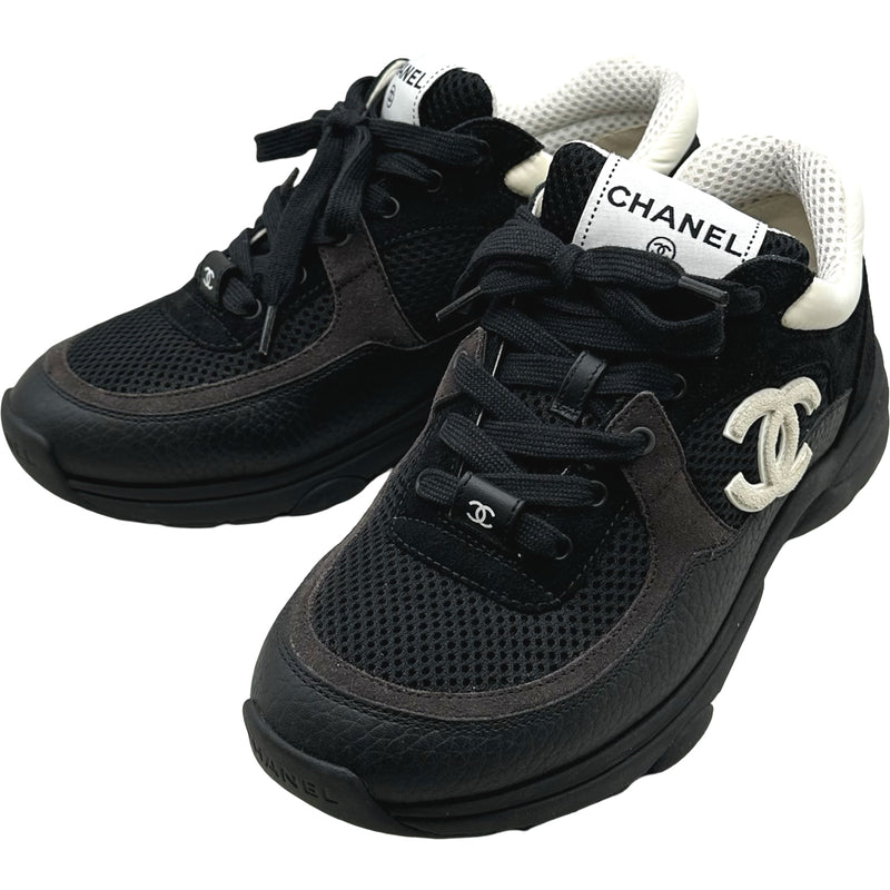 CHANEL ブラック スニーカー シャネル CHANEL ココマークローカットスニーカー G38299 ブラック