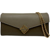 フェンディ FENDI FFダイヤモンドチェーンウォレット 8M0365 ALV4-249-1835 ベージュ ゴールド金具 レザー レディース 長財布