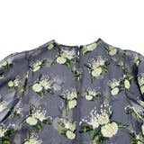 クリスチャン・ディオール Christian Dior 総柄プリーツワンピース 921R58A6927 グレー シルク レディース ワンピース