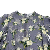 クリスチャン・ディオール Christian Dior 総柄プリーツワンピース 921R58A6927 グレー シルク レディース ワンピース