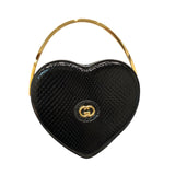 グッチ GUCCI ブロードウェイミニハートバッグ 741700 ブラック パイソン レディース ハンドバッグ
