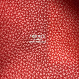 エルメス HERMES ピコタンロックPM C刻 ルージュカザック シルバー金具 トリヨン レディース ハンドバッグ