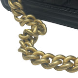シャネル CHANEL ボーイシャネル25 Vステッチ A67086 ブラック カーフ レディース ショルダーバッグ