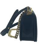 シャネル CHANEL ボーイシャネル25 Vステッチ A67086 ブラック カーフ レディース ショルダーバッグ