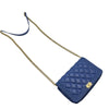 シャネル CHANEL ボーイシャネルチェーンウォレット A81969 28番台 ブルー ソフトキャビア レディース ショルダーバッグ