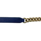 シャネル CHANEL ボーイシャネルチェーンウォレット A81969 28番台 ブルー ソフトキャビア レディース ショルダーバッグ