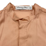 クリスチャン・ディオール Christian Dior BEE刺繍ノースリーブブラウス 021B39A6009 ピンク シルク レディース ブラウス