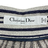 クリスチャン・ディオール Christian Dior ストライプストレートパンツ 051P40S1236 グレー ウール レディース パンツ