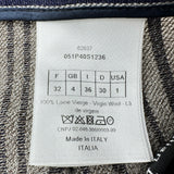 クリスチャン・ディオール Christian Dior ストライプストレートパンツ 051P40S1236 グレー ウール レディース パンツ
