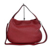 ボッテガ・ヴェネタ BOTTEGA VENETA イントレチャート2wayショルダーバッグ 547225 ボルドー レザー レディース ショルダーバッグ