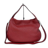 ボッテガ・ヴェネタ BOTTEGA VENETA イントレチャート2wayショルダーバッグ 547225 ボルドー レザー レディース ショルダーバッグ