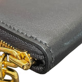 エルメス HERMES ジップアンゴーコンパクト W刻 ブラック ゴールド金具 エバーカラー ユニセックス コインケース