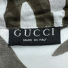 グッチ GUCCI ゼブラ柄シアーシャツ グレー コットン レディース 長袖シャツ
